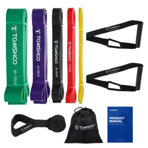 5 Packs Pull Up Assist. Resistance Loop Bands