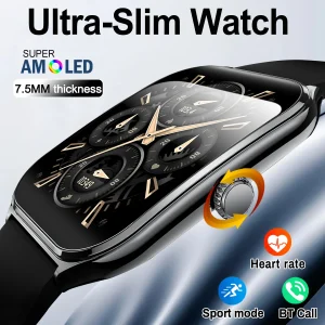 2025 New Ultra Thin Smart Watch Men, Waterproof
