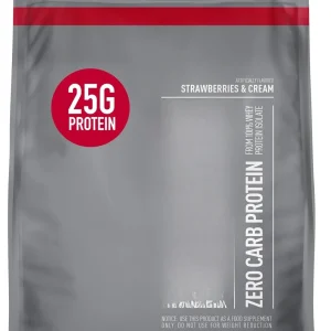 Zero Carb 100% Pure Whey Isolate Protein Powder.