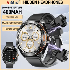 Smart Watches for Men with Earbuds, Waterproof