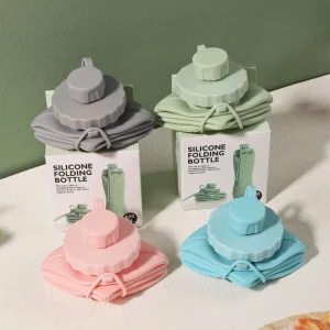 600ml Silicone Folding Bottle, Outdoor Travel